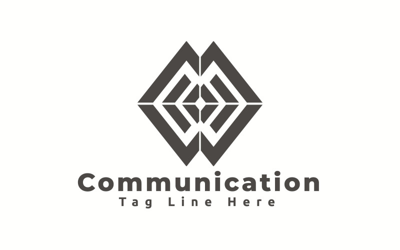 Komunikace Logo šablona