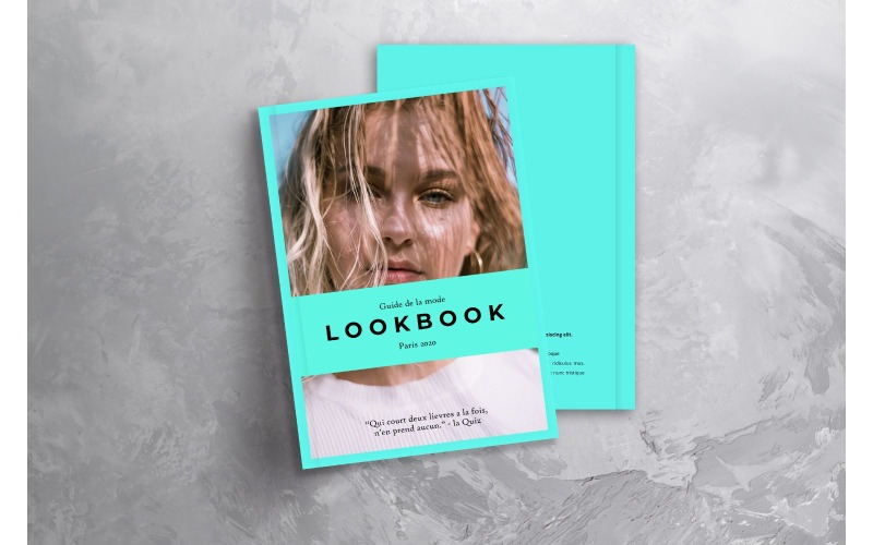 Lookbook Guide de la mode - Vállalati-azonosság sablon