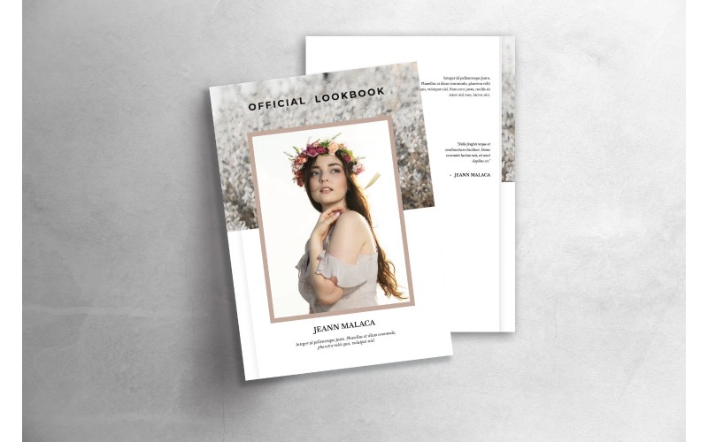 Download Фирменный стиль "Lookbook  Jeann Malaca - Corporate Identity Template" / Lookbook  Jeann Malaca - Corporate Identity Template - Фирменный стиль на тему графика fashion,lookbook,moodboard,catalog,clothing,creative,women,booklet,a4,minimalist,modern,portfolio,brochure,editorial,lifestyle