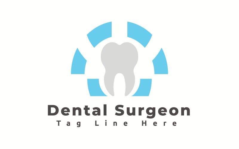 Modelo de logotipo de cirurgião dentista