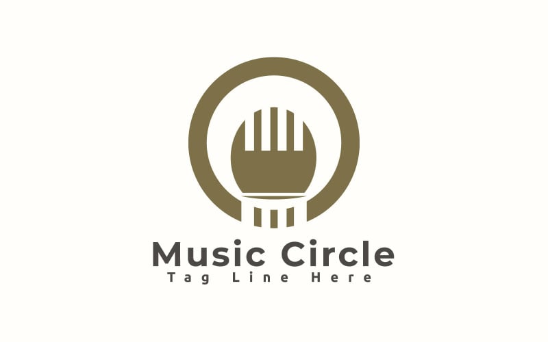 Music Circle Logo Template