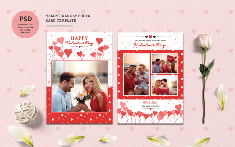 Download Фирменный стиль "Valentines Day Photo Greeting Card - Corporate Identity Template" / Valentines Day Photo Greeting Card - Corporate Identity Template - Фирменный стиль на тему графика valentine day card,greeting card,valentine wish,photo card,valentines day greeting,photoshop template,ms word template,family greeting,family wish,valentines card,love,heart,couple