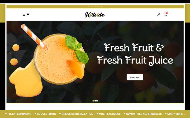 Hillside - Fruit Store OpenCart-sjabloon