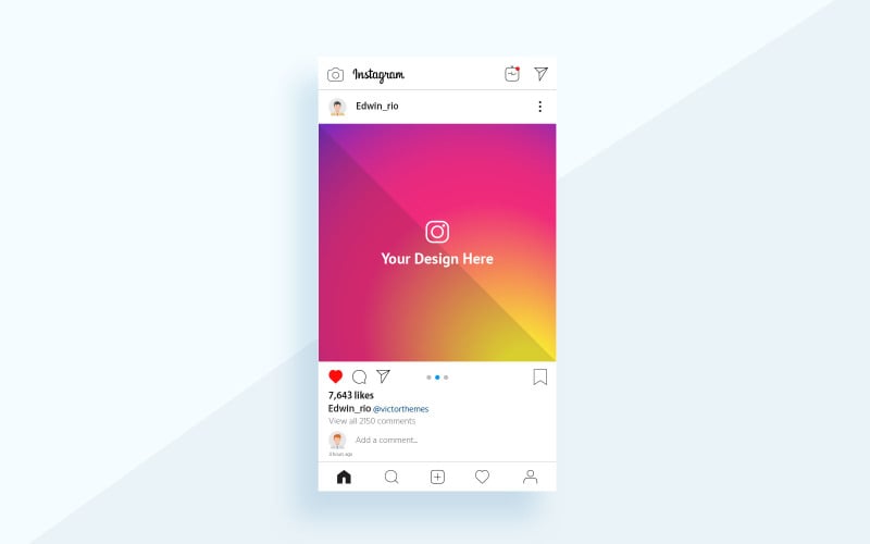 Download Мокап для продукта "Instagram Post Mobile product mockup" / Instagram Post Mobile product mockup - Мокап для продукта на тему графика instagram,post,mobile,mockup,mockups,template,templates,graphic,design,vector,illustrator,eps,ai,pdf,file