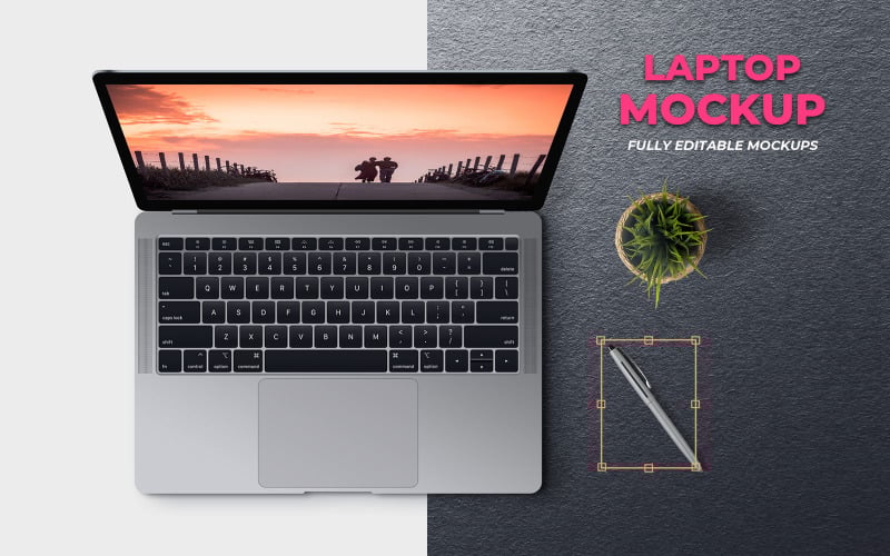 Download Мокап для продукта "Laptop product mockup" / Laptop product mockup - Мокап для продукта на тему графика laptop,mockups,template,mockup,templates,macbook,pro,air,presentation,presentations,web,graphic,application,app,product