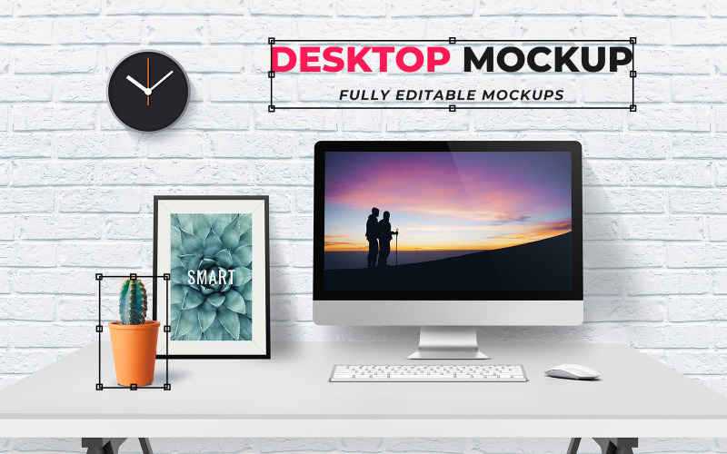Mockup di prodotto desktop