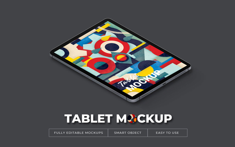 Mockup di prodotto per tablet