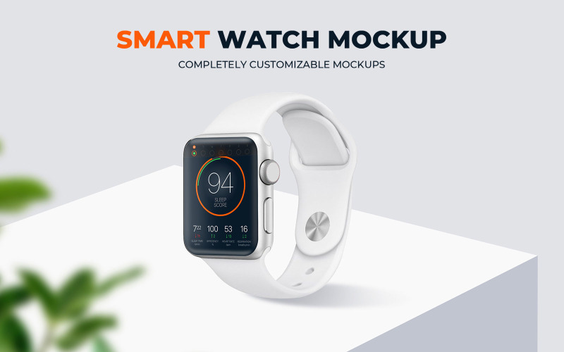 Download Мокап для продукта "Smart Watch product mockup" / Smart Watch product mockup - Мокап для продукта на тему графика smart,watch,mockups,template,mockup,templates,apple,series,series4,series3,nike,pluse,presentation,presentations,app