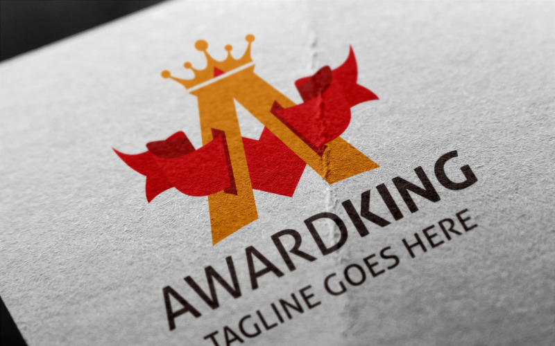 Download Шаблон логотипа "Award King Logo Template" / Award King Logo Template - Шаблон логотипа на тему графика a letter,award,best,bronze,champion,cool,cup,great,king,letter a,prize,silver,victory
