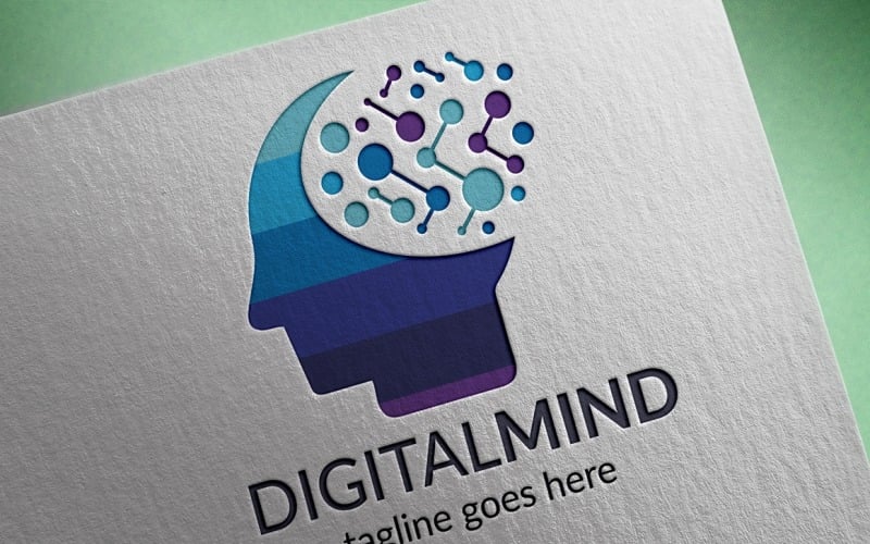 Digital Mind Logo Template #153566 - TemplateMonster