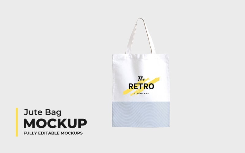Download Мокап для продукта "Jute Bag product mockup" / Jute Bag product mockup - Мокап для продукта на тему графика shopping,jute,bag,mockups,white,creative,shop,mockup,product,bags,template,templates,yellow,blue,presentation