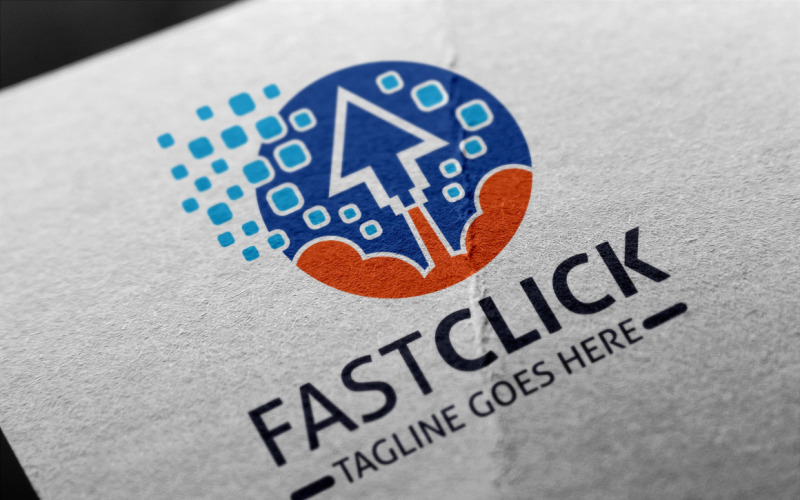 Modèle de logo Fast Click