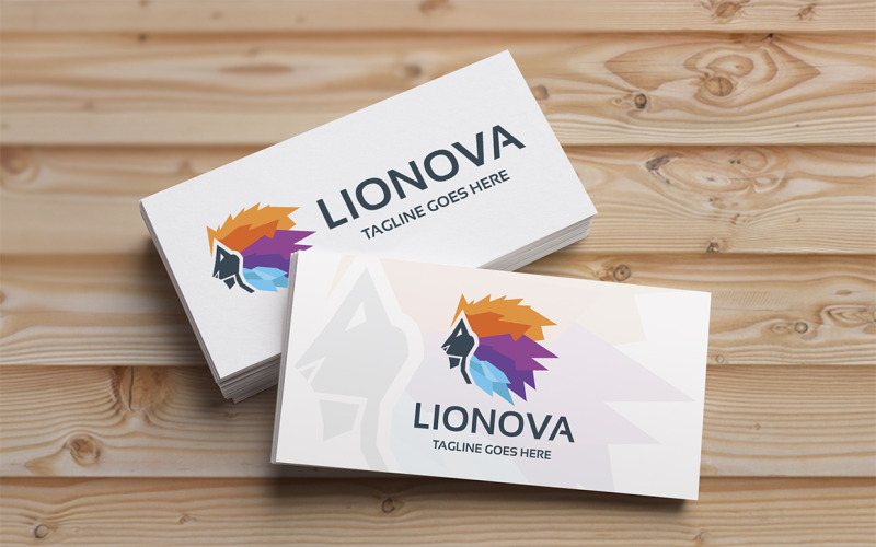 Modèle de logo Lionova