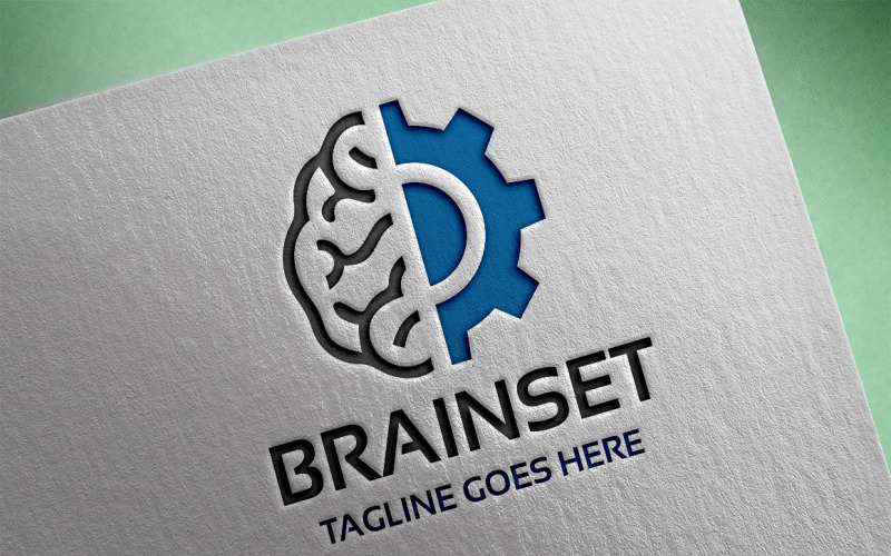 Modello di logo BrainSet