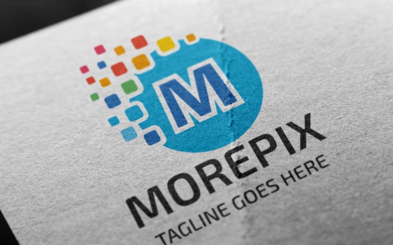 Download Шаблон логотипа "Morepix (Letter M) Logo Template" / Morepix (Letter M) Logo Template - Шаблон логотипа на тему графика circle,colorful,play,spiral,spectrum,vortex,whirl,blend,blended,turbulent,video,media,movie,mix,ring,round,synergy,letter m,logo m,design
