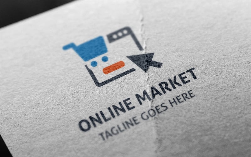 Download Шаблон логотипа "Online Market Logo Template" / Online Market Logo Template - Шаблон логотипа на тему графика computer,defense,design,financial,find,identity,jobs,locate,marketing,money,monitor,network,online,online business,profile,research,search,search engine,statistics,watch