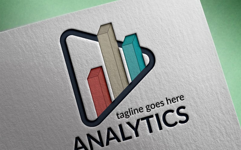 Plantilla de logotipo de Analytics