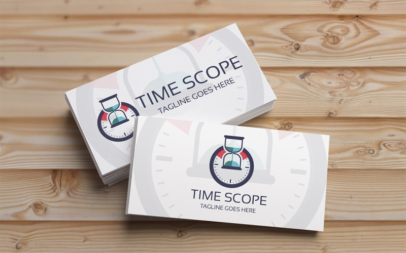 Шаблон логотипа Time Scope