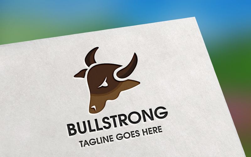 Bull forte modello di logo