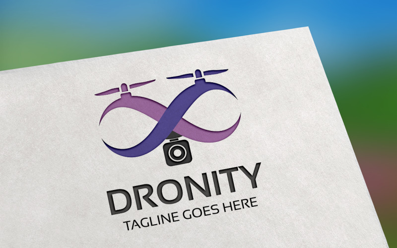 Download Шаблон логотипа "Dronity Logo Template" / Dronity Logo Template - Шаблон логотипа на тему графика aero,aeronautic,air,app,camera,circle,company,copter,drone,fan,flying,helicopter,infinity,modern,photograph,professional,propeller,quadcopter,round,service