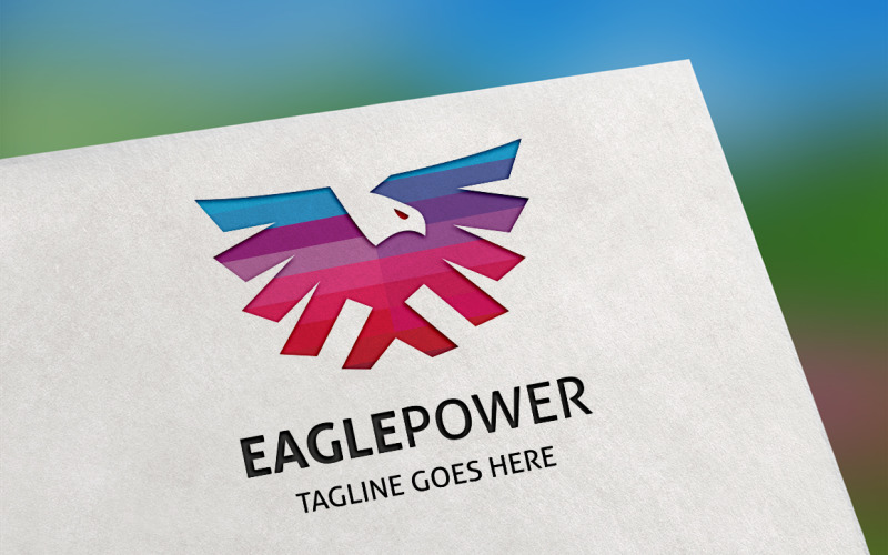 Download Шаблон логотипа "Eagle Power Logo Template" / Eagle Power Logo Template - Шаблон логотипа на тему графика animal,business,corporate,eagle,finances,financial,identity,invest,investment,king,king eagle,management,medal,professional,real estate,royal,royal eagle,royalty,sleek,strong