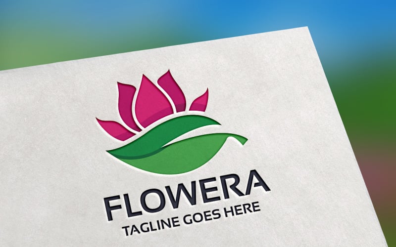 Download Шаблон логотипа "Flowera Logo Template" / Flowera Logo Template - Шаблон логотипа на тему графика ecology,food,green,herbal,garden,grow,leaf,nature,organic,plant,restaurant,tree,web,wood