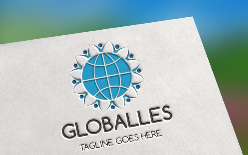 Globalles logó sablon