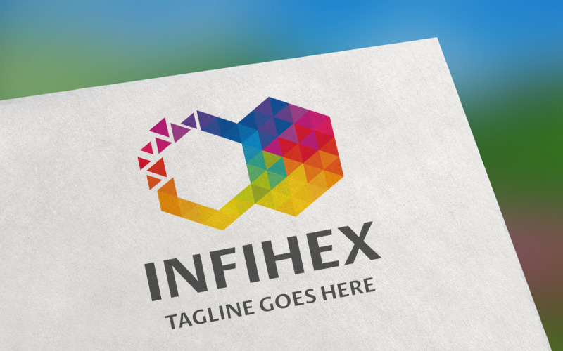 Шаблон логотипа Infihex