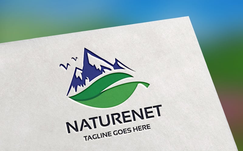 Шаблон логотипу Naturenet