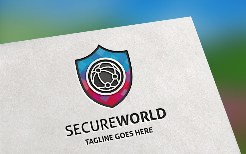 Szablon Logo bezpiecznego świata