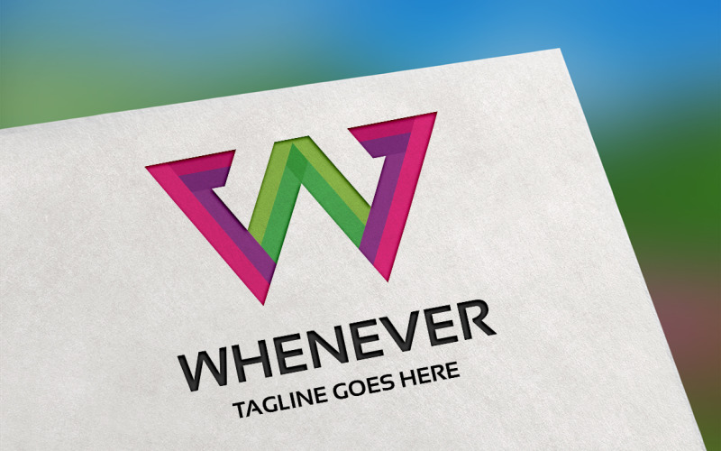 Download Шаблон логотипа "Whenever (Letter W) Logo Template" / Whenever (Letter W) Logo Template - Шаблон логотипа на тему графика communication,company,connect,connected,connection,corporate,group,letter w,logo,media,modern,people,person,premium,professional,simple,social,software,talk,template