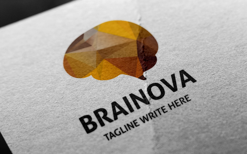 Download Шаблон логотипа "Brainova Logo Template" / Brainova Logo Template - Шаблон логотипа на тему графика brain,brand,code,colorful,creation,creative,digital,firm,human,human brain,idea,identity,innovation,market,modern clean,polygon,programs,smart,software,technology