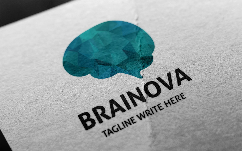 Download Шаблон логотипа "Brainova Logo Template" / Brainova Logo Template - Шаблон логотипа на тему графика brain,brand,code,colorful,creation,creative,digital,firm,human,human brain,idea,identity,innovation,market,modern clean,polygon,programs,smart,software,technology