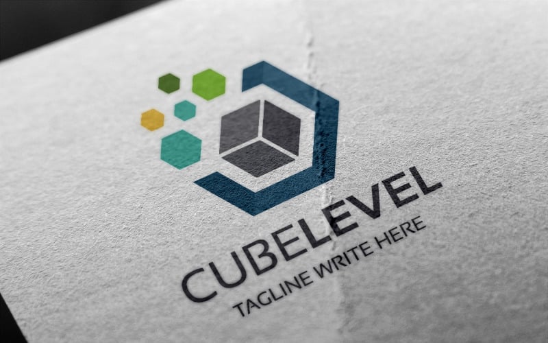 Download Шаблон логотипа "Cube Level Logo Template" / Cube Level Logo Template - Шаблон логотипа на тему графика box,business,communication,core,corporate,cube,cubic,cubical,data,digital,hexagon,hexagonal,marketing,media,pixel,studio,technology,virtual