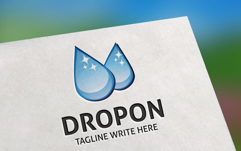 Download Шаблон логотипа "Dropon Logo Template" / Dropon Logo Template - Шаблон логотипа на тему графика aqua,aquatic,blue,cold,deep,drop,eco,fresh,liquid,nature,ocean,rain,rain drop,river,sea,swiming,tear drop,warm,water,water drop