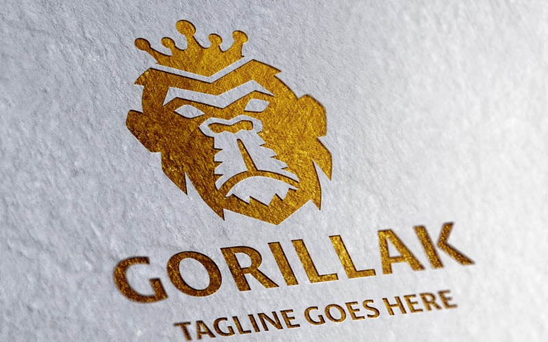 Download Шаблон логотипа "Gorillak Logo Template" / Gorillak Logo Template - Шаблон логотипа на тему графика animal,big,boss,business,businessman,fashion,finances,financial,gorilla,head,mascot,monkey,monkey logo,pixel,power,professional,studio