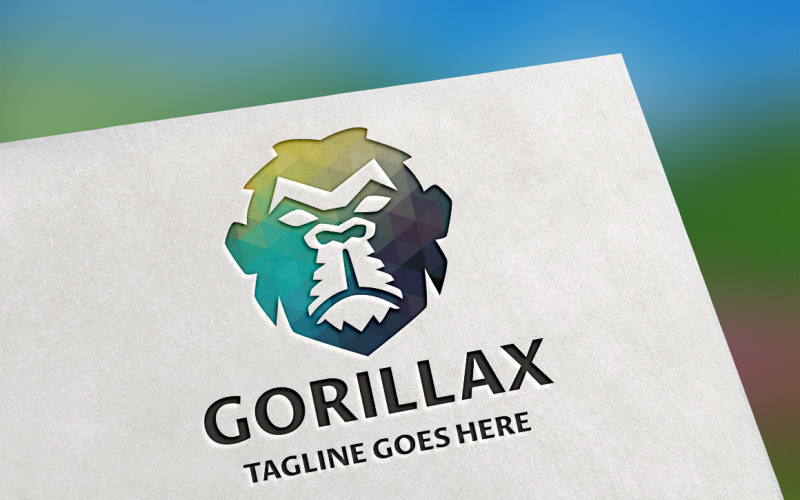 Download Шаблон логотипа "Gorillax Logo Template" / Gorillax Logo Template - Шаблон логотипа на тему графика animal,big,boss,business,businessman,fashion,finances,financial,gorilla,head,mascot,monkey,monkey logo,pixel,power,professional,studio