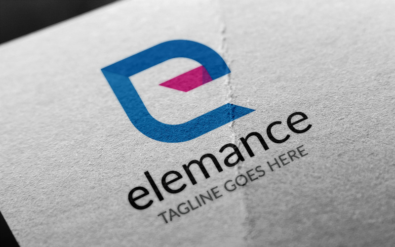 Download Шаблон логотипа "Letter E - Elemance Logo Template" / Letter E - Elemance Logo Template - Шаблон логотипа на тему графика abstract,blue,business,classic,clean,clear,design,e letter,e logo,hexagon,icon,initial,internet,letter e,logo e,media,modern,office,professional,shape