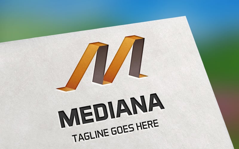 Download Шаблон логотипа "Mediana (Letter M) Logo Template" / Mediana (Letter M) Logo Template - Шаблон логотипа на тему графика global,connection,internet,network,letter m,link,logo m,technology,web,connect,m letter,m logo,modern,wireless,social,media,tech,software,globe,sphere