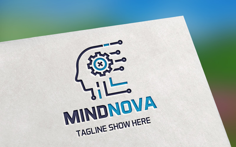 Download Шаблон логотипа "Mind Nova Logo Template" / Mind Nova Logo Template - Шаблон логотипа на тему графика brain,brand,code,colorful,creation,creative,digital,firm,human,human brain,idea,identity,innovation,market,modern clean,polygon,programs,smart,software,technology