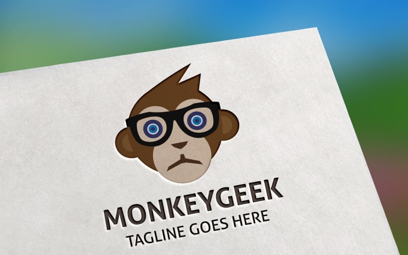 Monkey Geek Logo Template