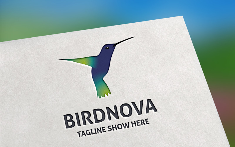 Plantilla de logotipo de Birdnova