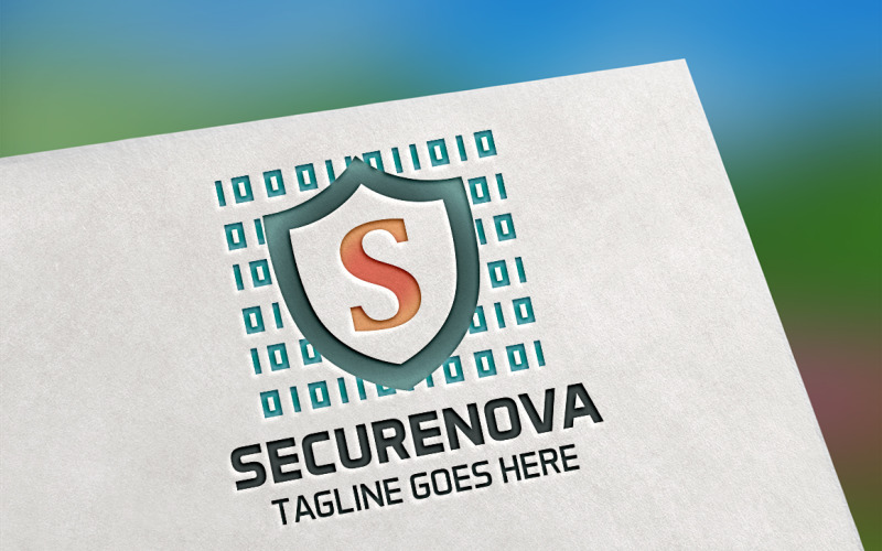 Securenova (bokstaven S) logotypmall
