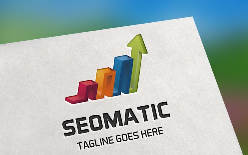 Download Шаблон логотипа "Seo Matic Logo Template" / Seo Matic Logo Template - Шаблон логотипа на тему графика analytics,arrow,brand,branding,business,company,corporate,eps,finance,growth,identity,internet,logo,logo design,logotype,modern,blue,seo,seo works,software