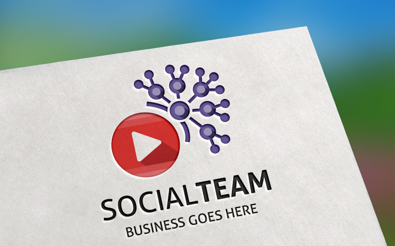 Download Шаблон логотипа "Social Team Logo Template" / Social Team Logo Template - Шаблон логотипа на тему графика business,chat,communication,company,connect,connected,connection,corporate,design,forum,group,logo,logotype,media,people,person,premium,professional,social,talk