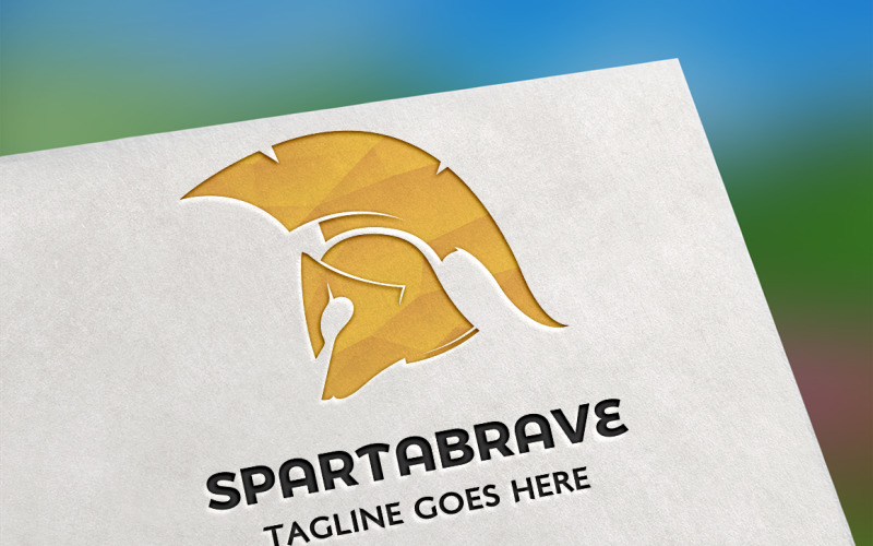 Download Шаблон логотипа "Spartabrave Logo Template" / Spartabrave Logo Template - Шаблон логотипа на тему графика arms,battle,brave,centurion,chief,classic,epic,face,fight,fighter,force,greek,helm,helmet,history,military,power,protection,roman,rome