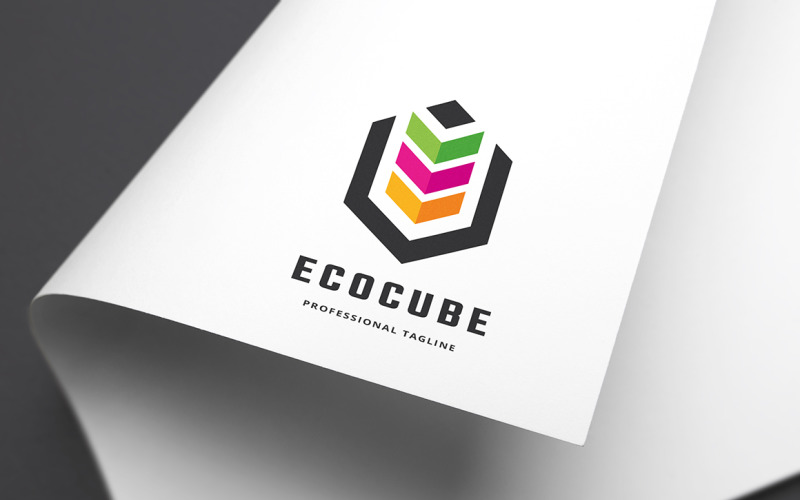 Download Шаблон логотипа "Ecology Cube Logo Template" / Ecology Cube Logo Template - Шаблон логотипа на тему графика brand,branding,business,care,clean,cube,eco,ecology,environment,finance,financial,firm,forest,green,group,health,hexa,host,hosting,idea