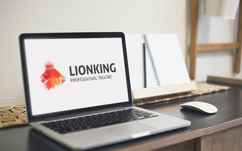 Download Шаблон логотипа "Lion King Logo Template" / Lion King Logo Template - Шаблон логотипа на тему графика animal,cat,creative,crest,digital,design,emblem,gear,king,king lion,lion,lion brand,lion head,lion king,lion logo,logo,mark,pixel,power,techno