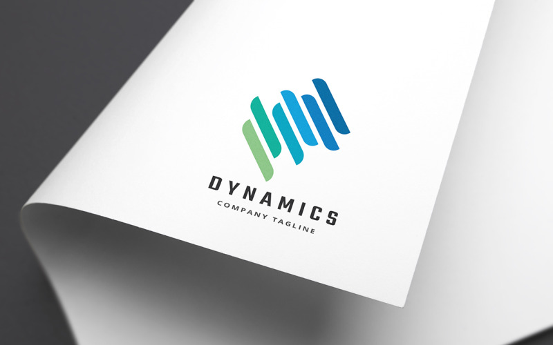 Modello di logo di dinamiche