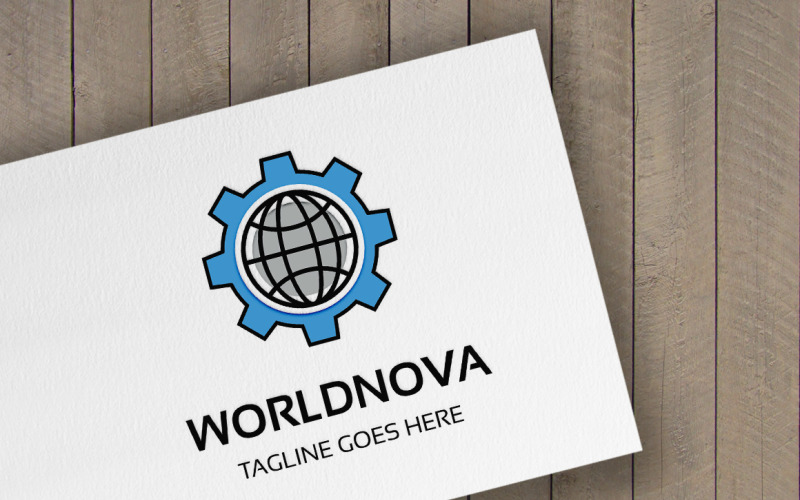 Modello di logo Worldnova